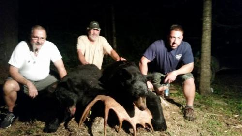 Maine guided bear hunt over bait