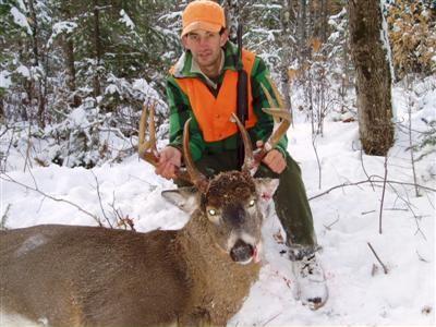 Down Lake Stream ME guided whitetail hunt